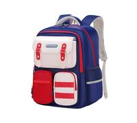 Multi Pocket Boys School Backpack Large Capacity Durable Student Rucksack Secondary Grade Shoulder Bag Casual Teenagers Daypack Learning Satchel with Side Mesh Pocket for Daily Campus Use