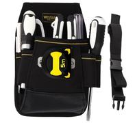 Multi-Pocket Carrier for Tools Pocket Tool Pouch Heavy-Duty Tool Bag with Belt Adjustable Organizer Tool Holder for Technician Electrician Carpenter Framer Oxford Fabric Tool Bag