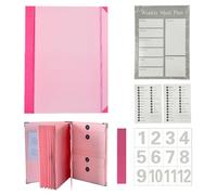 Multi-Pocket Document Organizer Folio with Label Stickers Expandable File Binder for Important Papers Bills Certificates Ideal Home School and Office