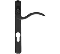 Multi-Point Locking Door Handle - Euro Profile - Slim Matt Black Right Hand