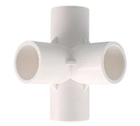 Multi Port Pipe Fitting PVC Material 3 Way 4 Way Connector for Garden Irrigation Water System Four-Connections 20mm