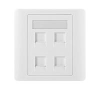 Multi Port RJ45 Wall Plugs Panel Supports Gigabit Data Transfer & Easy Cable Management Modern Styles Internet Outlet Cover Speed Ethernet Panel