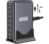 Multi-Port USB Charging Station, GaN Ⅲ Double 140W PD PPS Port Fast Charging Station for Multiple Devices