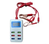 Multi-Port USB Charging Station with LCD Display, 12-24V Input 5V Output Fast Module, 6-Port DIY Power Hub with Overheat Protection for Industrial Automation and Vehicle