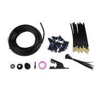 Multi-Position Misting Sprinkler System for Gardens Featuring Adjustable Nozzles, Evaporative Cooling, and Modular Pipe Integration (5m)