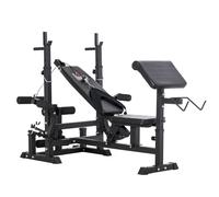 Fitness Multi-Exercise Weight Bench with Leg Extension Black