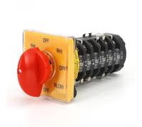 Multi-Position Rocker Switch 8 Gears for Milling Machine Forward Reverse Fast Slow Operation 25A 380V SZW25-64D/6