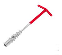 Multi Position T Shaped Spark Socket Wrench with 360 Degree Rotating Joint for Accessing Confined Engine Compartments (E)
