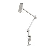 Multi-Position Tablet Holder, Heavy Duty Metal Base, Two Articulating Arms for Office Streaming Video Calls, Tablet Stand