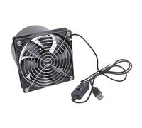 Multi Purpose 12 cm Ventilation Fan USB Solar Power Adjustable Air Flows for PET Housing Electronic Repair Stations Smoker Extraction Fan for Soldering Stations