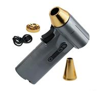 Multi Purpose 130000RPM For Turbo Blower with Nozzle Attachment for Precise Cleaning of Vents and Tight Corners (Silver)