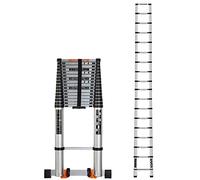 Multi-Purpose 20Ft-26Ft Extendable Aluminum Ladder - Heavy Duty Folding Telescopic Ladder for Home Garden and Professional Use - Sturdy Compact Portable Design