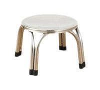 Multi Purpose 29cm Round Stainless Steel Stool for Kitchen & Classroom Stackable Lightweight Design Ideal for Space Saving and Versatile Use
