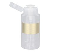 Multi-Purpose 300ml Press Bottle with Push Pump Dispenser for Nail Polish Remover and Lotion - Easy-to-Use Pump Action, Proof Design, Clear Empty Bottle