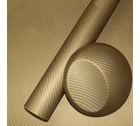 Multi Purpose 3D Carbon Fiber Finish Film for Cars Trucks Motorcycles and Electronic Devices Aesthetic Upgrade (gold)