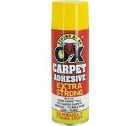 Multi Purpose 500ml Spray/Carpet Adhesive Spray for Carpet Vinyl Cardboard foil Card Paper Leather Craft Fabric & Man More (Carpet Adhesive)