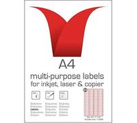Multi-Purpose A4 White Self-Adhesive Labels - 46 x 11.1mm Barcode Labels - 84 Labels per Sheet - 100 Sheets per box/8400 Labels per Pack STW046011PO