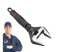 Multi-Purpose Adjustable Wrench, Non-Slip Crescent Shape Wrench Set, Large Jaw Opening Heavy Duty Spanner, Sink & Faucet Plumbing Tool, Shifter Tool for Home Garage Workshop