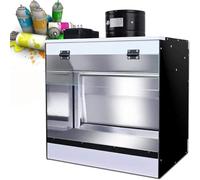 Multi-Purpose Airbrush Spray Booth, Portable Tabletop Paint Booth with Water Curtain and Lighting for Cakes, Models, Crafts