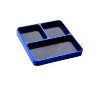 Multi Purpose Aluminum Workshop Tray Secure Storage for Model Car Parts and Small Tool Ergonomic Portable Design Aluminum Alloy Tool Box