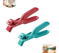 Multi-Purpose Anti-Scald Bowl Holder Clip for Kitchen, Silicone Non-Slip Heat Resistant Hot Plate Gripper, Hot Plate Tongs & Anti-Scald Clip for Toaster Oven, Pizza Pan & Serving Dishes (2PCS)