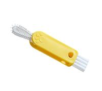 Multi-Purpose Baby Bottle Brush with Soft Nylon Bristles for Cup Lids Straws and Narrow Food Safe Cleaning Brush