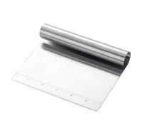 Multi-Purpose Bench Scraper 5.9-Inch, Dough Scraper Cutter, Stainless Steel Chopper,Food Scrappers for Pizza Bread Pastry, Kitchen Scrapers(Silver)