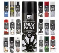 Multi-Purpose Black Matt Spray Paint 400ml, Professional Quality Aerosol cans spray for All-Purpose, Interior Exterior & Household for Metal, Wood, Ceramics, Plastic, Walls with Perfect Finish