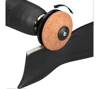 Multi-Purpose Blade Sharpener for Rotary Lawn Mower, Spades, Hoes, Lawn-Edgers, Shears, Axes and Other Garden Tools