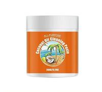 Multi-Purpose Coconut Oil Cleaning Paste, Powerful Polishing Paste For Kitchen 260G, Kitchens Degreaser Stain Remover for Stove Cookware Pots Pans, All-Purpose Home Kitchen Cleaning Supplies