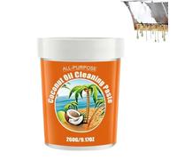 Multi-Purpose Coconut Oil Cleaning Paste Set, Powerful Cookware Cleaning Paste Surface Safe No Residue, Natural Decontamination Cream for Microwave Oven Stove Top, Heavy Oil Stain Powerful. (1PCS)