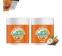 Multi-Purpose Coconut Oil Cleaning & Polishing Paste,Stainless Steel Coconut Oil Cleaning Paste,Natural Decontamination Cream,All-Purpose Cleaner Removes Stains on Microwave,Oven & Stove Top (2PC)