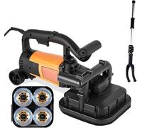 Multi-Purpose Concrete Polisher 3800W | 6-Speed Diamond Grinding Machine | 4-Head Design for Efficient Polishing & Grinding in Corners