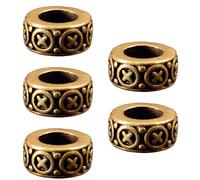 Multi-purpose Copper Spacer Beads Wide Opening Copper Jewelry Findings Necklace Chain Craft Project Smooth Surface Anti-Allergy Charms, フリーサイズ