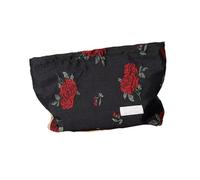 Multi-Purpose Cosmetic Bag Floral Pattern Linen Toiletry Bag Large Capacity Make Up Case Efficient Storage Solution Storage Organiser, Large, Mass Beauty