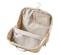Multi Purpose Cosmetic Holder with Integrated Sparkling Panel and Adjustable Hooks Great for Keeping Beauty Products Well Arranged Bathroom Hanging Toiletry Bag