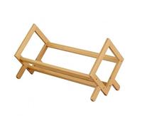Multi-Purpose Desktop Bookshelf Sturdy Book Rack & Holder for Study Room Natural Wood 40CM - Ideal for nizing Books Magazines & Office Supplies