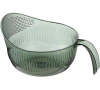 Multi-Purpose Drain Strainer Sink Washing Bowl Multi-Functional Strainer & Rinsing Colander- Wash, Drain, Rinse & Strain Rice Food with Ease-Large