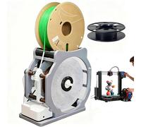 Multi-Purpose Electric Spool Winder - Auto Start/Stop Filament Rewinder for 3D Printers, Solder Wire, Yarn & Thread, Supports ≤4mm Diameter, Adjustable Tension & Direction, with Empty Spool