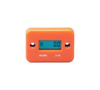 Multi Purpose Engine Timer Chronograph Waterproof IP68, Suitable for Motorboats, Lawn Mowers, and Construction Equipment Use (Orange)