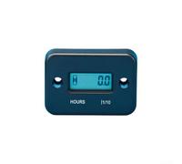 Multi Purpose Engine Timer Chronograph Waterproof IP68, Suitable for Motorboats, Lawn Mowers, and Construction Equipment Use (Black)