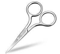 Multi-Purpose Eyebrow Scissors - Stainless Steel Mini Scissors for Hair, Eyelashes, Nose Hair, Lace Wig - Small Straight Tip Snips for Facial Trimming, Makeup & Beauty