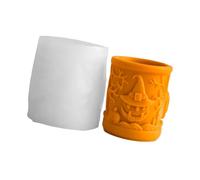 Multi Purpose Food Grade Silicone Cylinder Mold Halloween Pumpkin Carving for Decoration Baking Creative Soap Making Silicone Mold