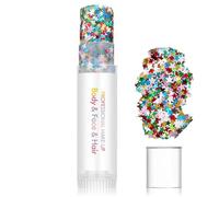 Multi-Purpose Glitter Stick with Holographic Shimmer Highlighter - Waterproof, Smudge-Proof & Quick-Drying Glitter for Face, Hair, Lips Nails, Long-Lasting Festival Makeup Essential