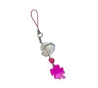 Multi-purpose Good Four Leaf Clover Chime Phone Strap Elegant Color Sturdy Acrylic Fashion Accessory Good Attraction, フリーサイズ