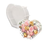 Multi Purpose Heart Resin Molds Bookends Silicone Texture Suitable for Special Occasions and Gifting Silicone Desktop Organizers Mold