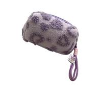Multi-purpose heart toiletry bag organiser with ergonomic, portable design, easy to carry for on the go, essential heart bag for the way to work, purple, Medium
