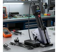 Multi Purpose Hot Air Gun, 550W Mini Soldering Heat Gun, with 1.54-inch LED Digital Display, PID Control 100℃-450℃, Air Volume 20-Speed Adjustment, Hot Air Rework Station