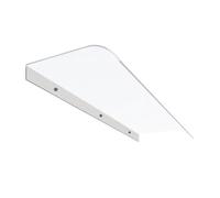 Multi Purpose Invisible Roof Canopy for Windows Curved Patio Awning Clear Polycarbonate Sunshade with 60cm Accessories Weather Resistant Outdoor Shelter.