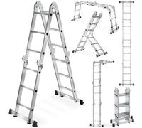 Multi-purpose Ladder 12-step , 6-in-1, Foldable, Non-slip